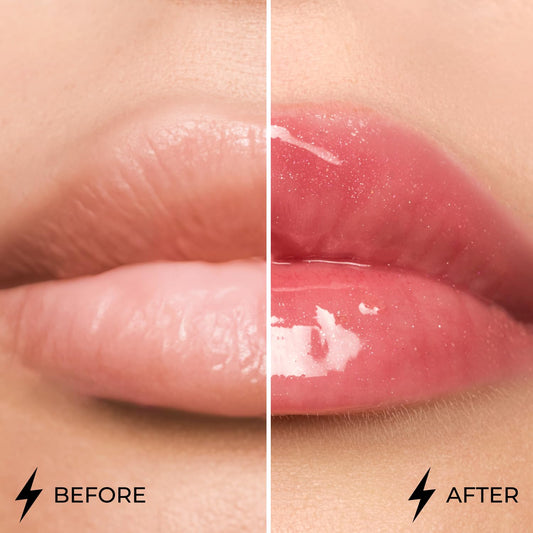 Dazzle Glow Crystal Clear Lip Gloss - Hydrating & Non-Sticky High-Gloss Formula in Color 404 You Can