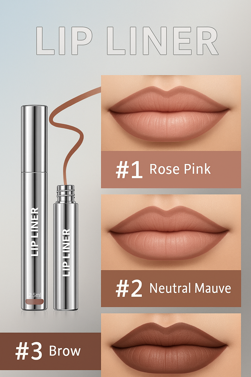 Unleash Your Lip Game with Our 4-Piece Peel-Off Lip Liner Stain - Long-Lasting, Waterproof, and Vegan for Effortlessly Bold Color!