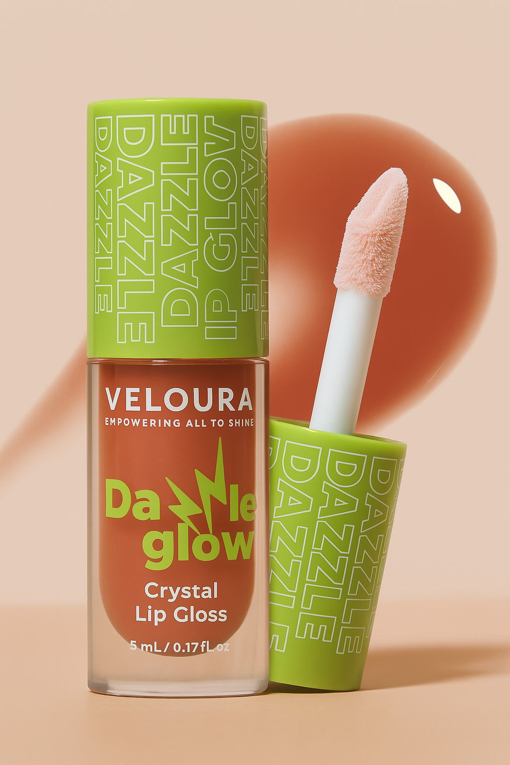 Dazzle Glow Crystal Clear Lip Gloss - Hydrating & Non-Sticky High-Gloss Formula in Color 404 You Can