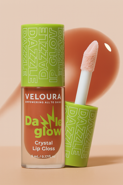 Dazzle Glow Crystal Clear Lip Gloss - Hydrating & Non-Sticky High-Gloss Formula in Color 404 You Can